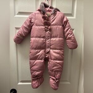 New cute girls snowsuit - 12 mos